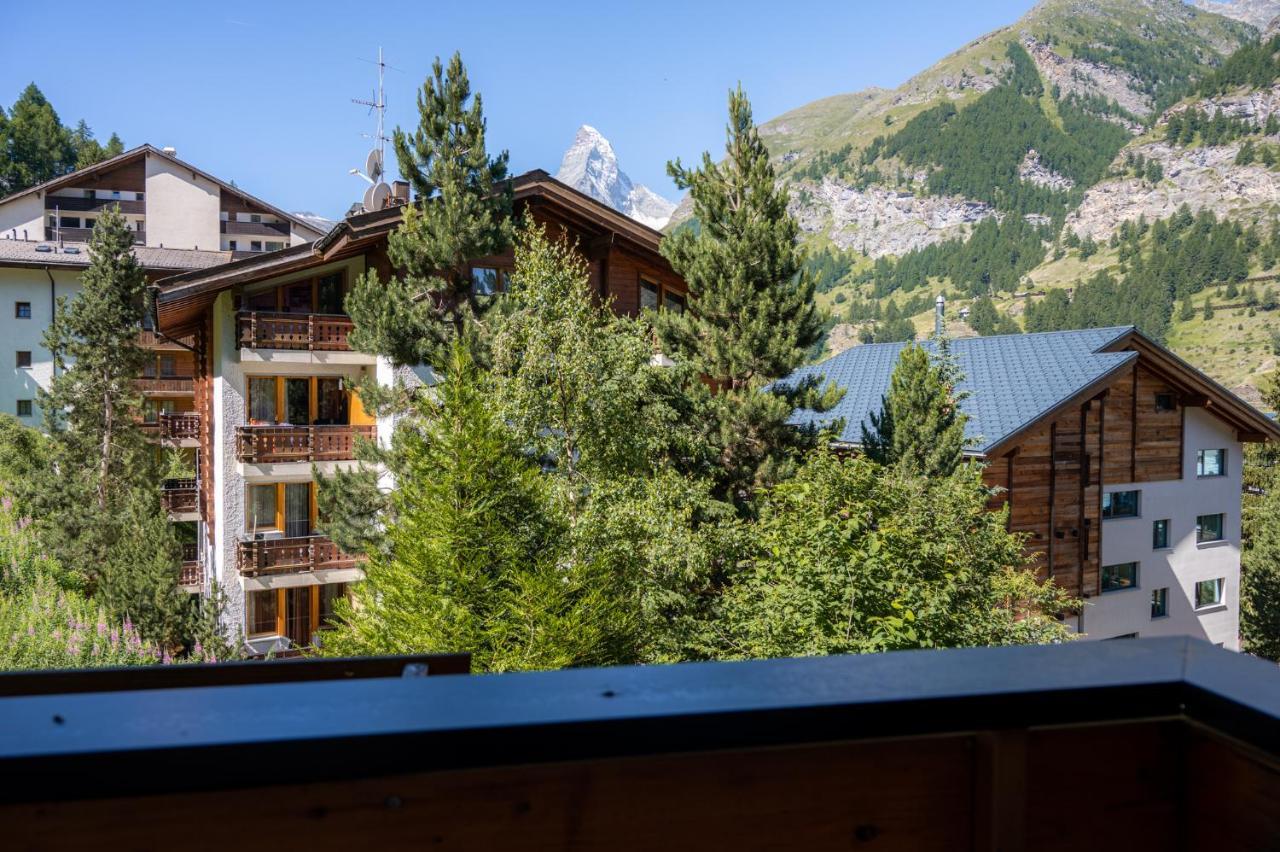 Ferienwohnung Sunnäplätzli- Aprt. 4p Matterhorn view/Wifi Zermatt Exterior foto